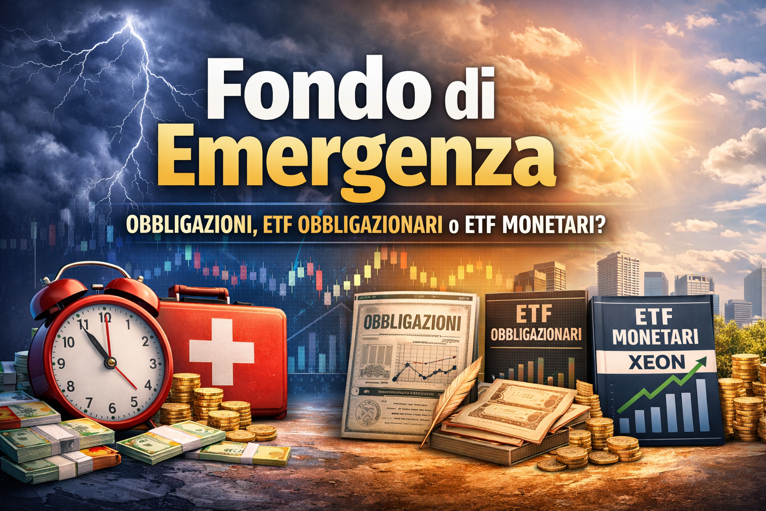 Fondo di emergenza: meglio obbligazioni, ETF obbligazionari o ETF monetari come XEON?